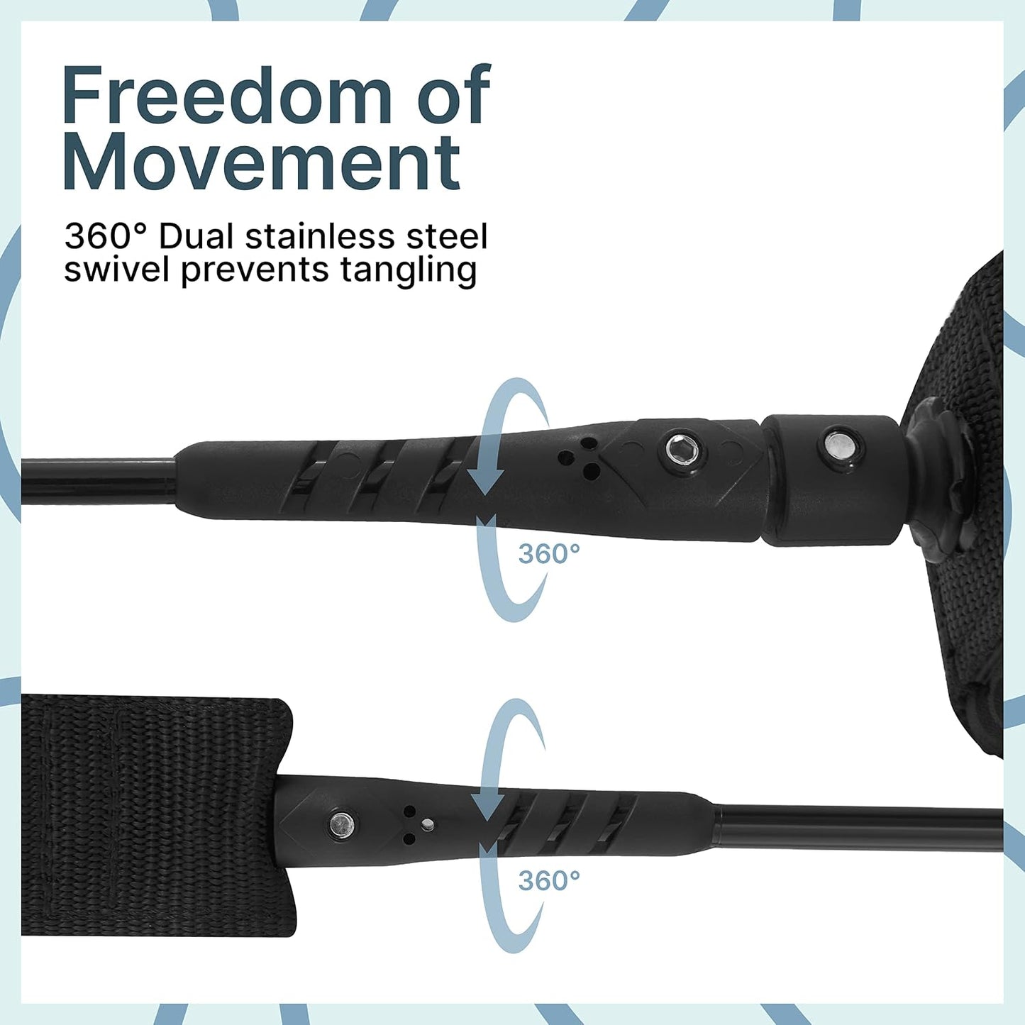 New Zealand ‘Storm’ Premium Surfboard Leash, 7.2Mm 8Mm Straight Surf Leash 6Ft 7/8/9/10 Ft, Legrope Strap for All Boards