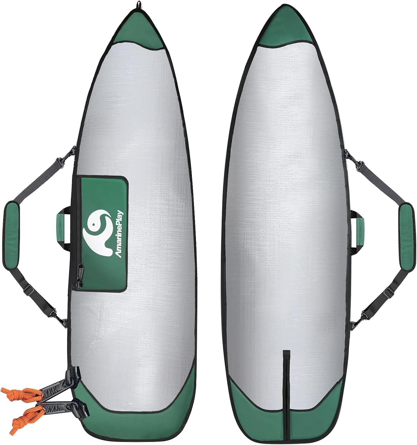 Surfboard Bags Longboard Bag Day Bag 6'0,6'6,7'0,7'6,8'0,9'6,10'0 | Surf Bag Fit Surf Hybrid Fish Shortboard W/Fin Slot for Easy Access,Padded Shoulder Strap,Protect for Daily Local Short Trip