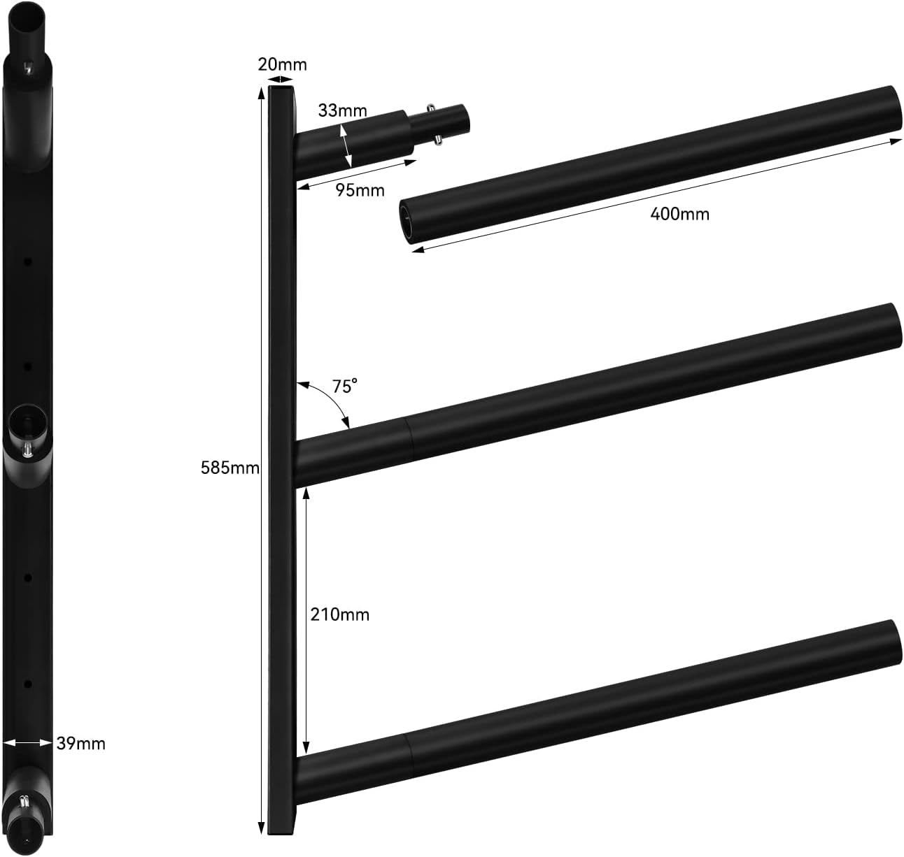 Surfboard Rack for Wall | Surfboard Wall Mount | Paddle Board Rack | Surfboard Wall Rack | Paddle Board Wall Rack | Surf Board Wall Mounts | Surf Rack for Board Storage (CJ-OT2202) (3 Layers)
