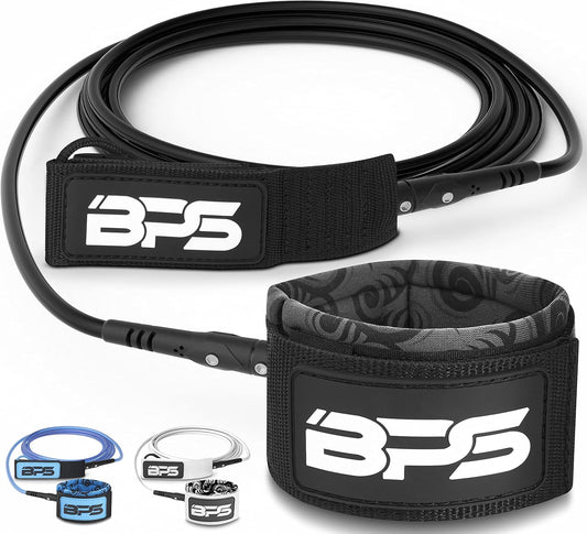 New Zealand ‘Storm’ Premium Surfboard Leash, 7.2Mm 8Mm Straight Surf Leash 6Ft 7/8/9/10 Ft, Legrope Strap for All Boards