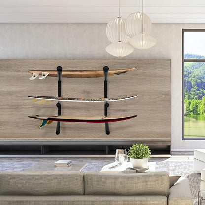 Surfboard Rack for Wall | Surfboard Wall Mount | Paddle Board Rack | Surfboard Wall Rack | Paddle Board Wall Rack | Surf Board Wall Mounts | Surf Rack for Board Storage (CJ-OT2202) (3 Layers)