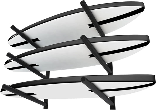 Surfboard Rack for Wall | Surfboard Wall Mount | Paddle Board Rack | Surfboard Wall Rack | Paddle Board Wall Rack | Surf Board Wall Mounts | Surf Rack for Board Storage (CJ-OT2202) (3 Layers)